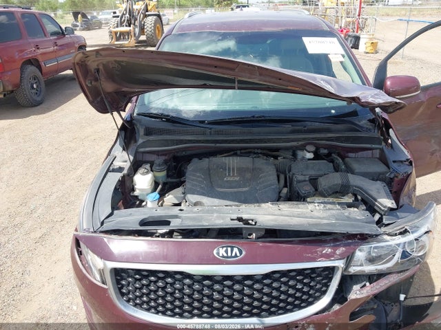 2017 Kia Sedona Lx მანქანა იყიდება აუქციონზე, vin: KNDMB5C16H6319909, აუქციონის ნომერი: 45788748