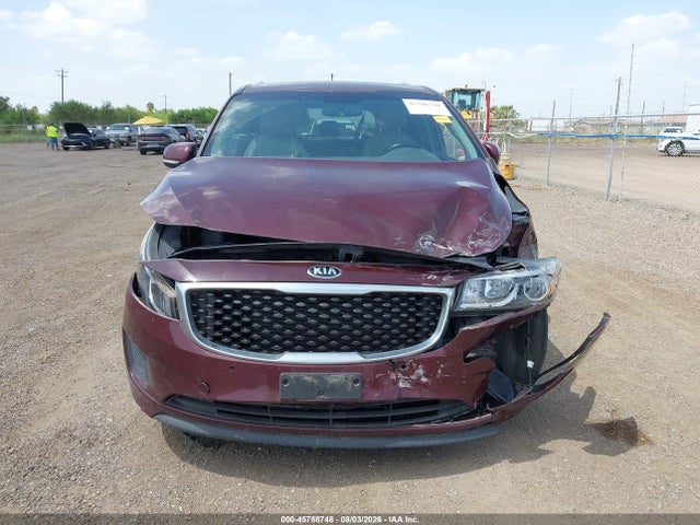 2017 Kia Sedona Lx მანქანა იყიდება აუქციონზე, vin: KNDMB5C16H6319909, აუქციონის ნომერი: 45788748