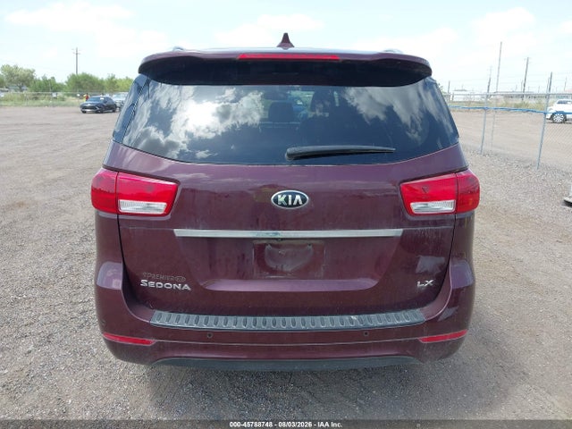 2017 Kia Sedona Lx მანქანა იყიდება აუქციონზე, vin: KNDMB5C16H6319909, აუქციონის ნომერი: 45788748