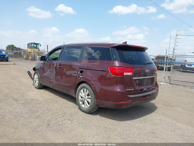 2017 Kia Sedona Lx მანქანა იყიდება აუქციონზე, vin: KNDMB5C16H6319909, აუქციონის ნომერი: 45788748