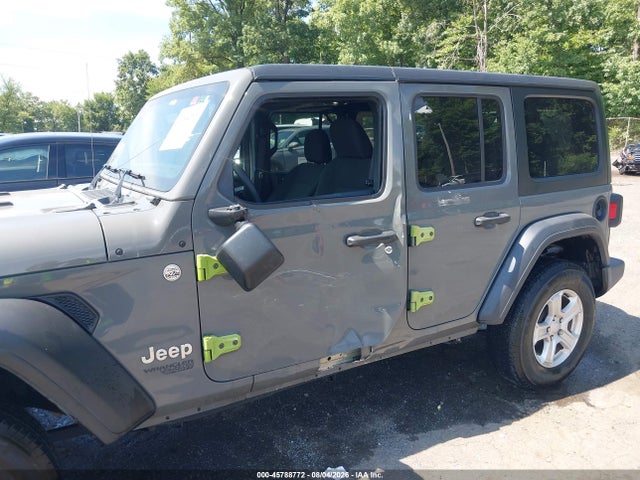 Продажа на аукционе авто 2021 Jeep Wrangler Unlimited Sport S 4x4, vin: 1C4HJXDGXMW506597, номер лота: 45788772