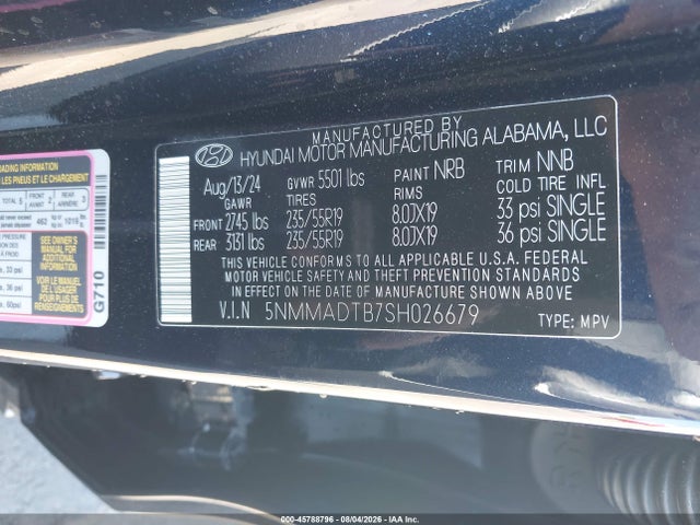 2025 Genesis Gv70 2.5t Awd მანქანა იყიდება აუქციონზე, vin: 5NMMADTB7SH026679, აუქციონის ნომერი: 45788796