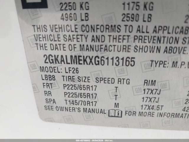 2GKALMEKXG6113165 GMC Terrain Sle-1