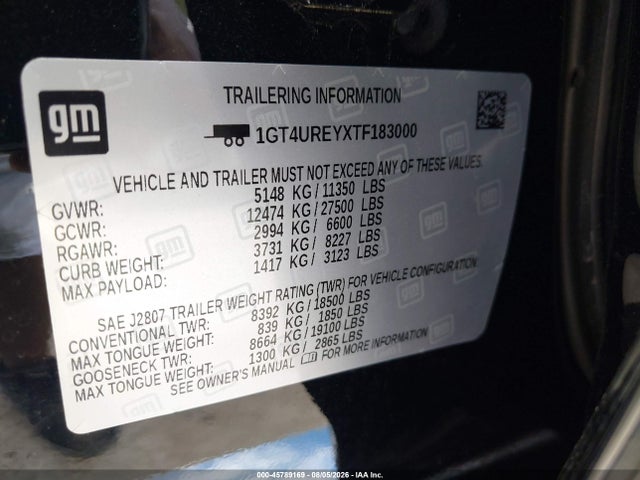 Продажа на аукционе авто 2026 Gmc Sierra 2500 Hd , Standard Bed, Denali, 4wd, vin: 1GT4UREYXTF183000, номер лота: 45789169