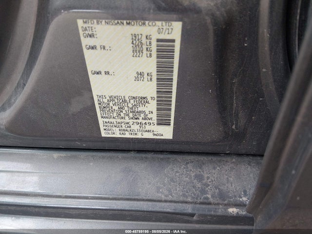 1N4AL3AP5HC296495 Nissan Altima 2.5 Sl
