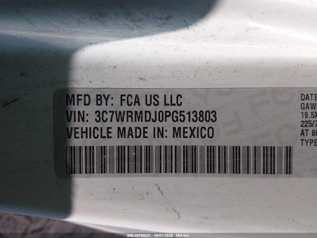 Aukcja sprzedaży 2023 Ram 5500 Chassis Tradesman/slt, vin: 3C7WRMDJ0PG513803, numer aukcji: 45789221