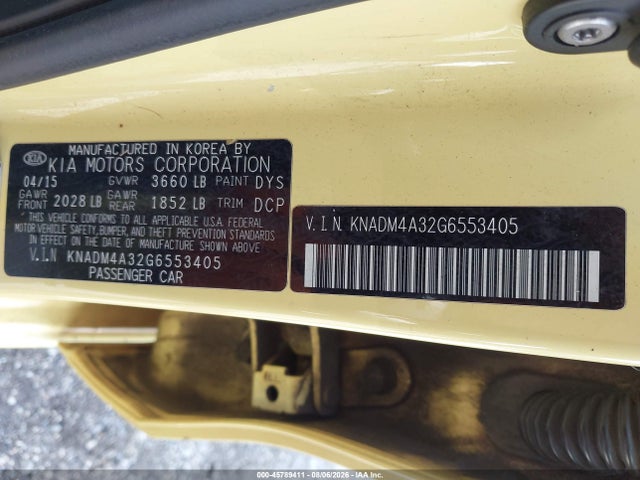 KIA RIO LX 2016 KNADM4A32G6553405 Image 9