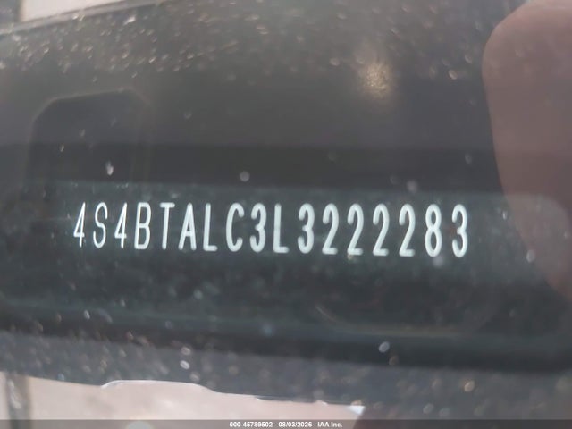 45789502 :رقم المزاد ، 4S4BTALC3L3222283 vin ، 2020 Subaru Outback Limited مزاد بيع