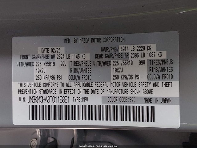 Mazda Cx-5 2.5 S Preferred 2026 JM3KMCHA8T0119891 Image 9