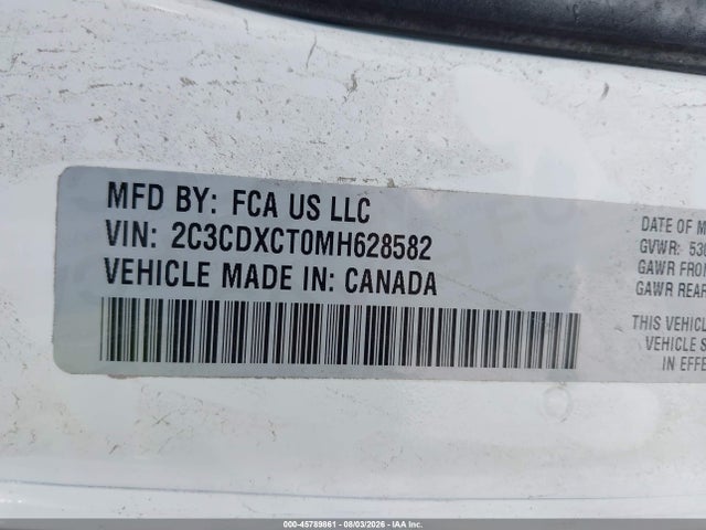 Продажа на аукционе авто 2021 Dodge Charger R/t Rwd, vin: 2C3CDXCT0MH628582, номер лота: 45789861