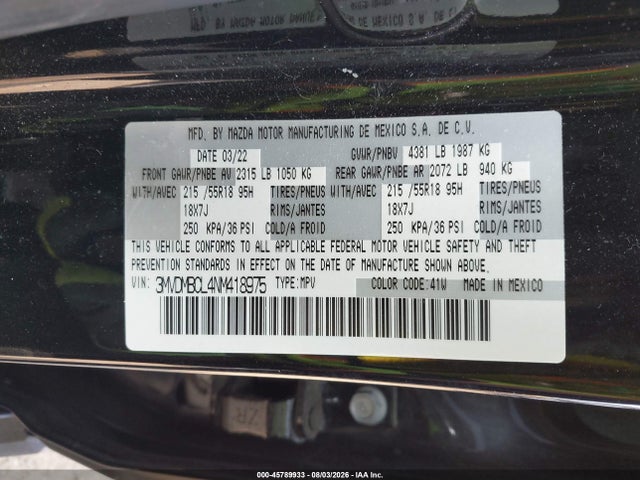 Mazda Cx-30 Preferred 2022 3MVDMBCL4NM418975 Image 9