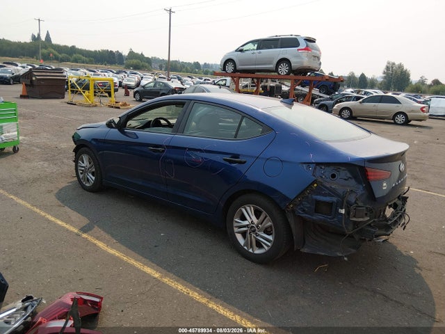 2020 Hyundai Elantra Sel მანქანა იყიდება აუქციონზე, vin: 5NPD84LF9LH621505, აუქციონის ნომერი: 45789934