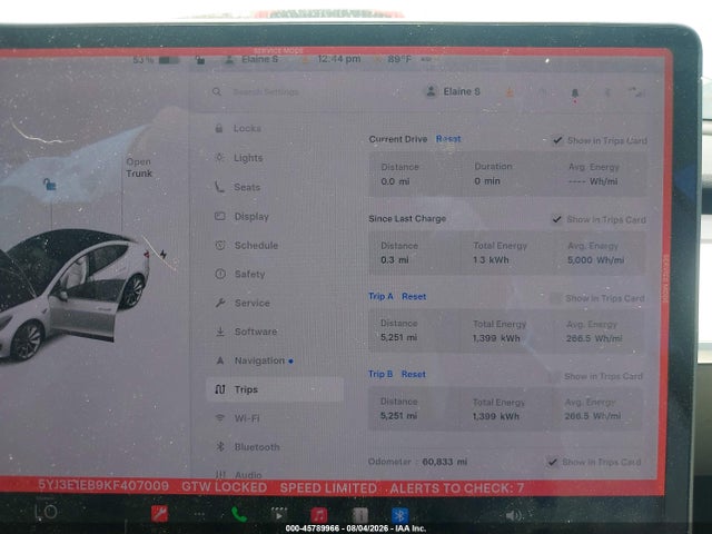 Tesla Model 3 Long Range/performance 2019 5YJ3E1EB9KF407009 Image 7