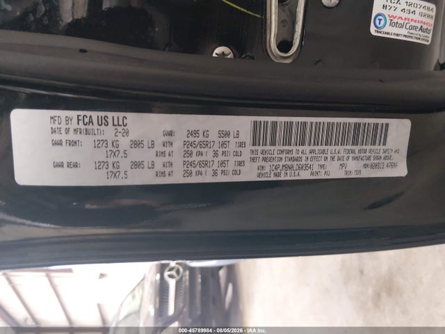 Jeep Cherokee Trailhawk 4x4 2020 1C4PJMBN0LD603541 Image 9