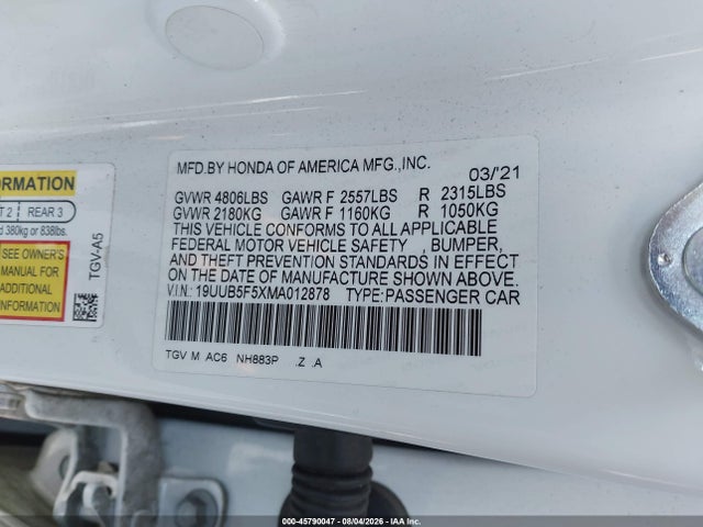 Acura Tlx A-spec Package 2021 19UUB5F5XMA012878 Image 9