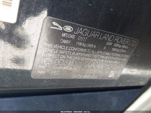 SAJAD4BV1HCP11467 Jaguar Xe 35t Premium