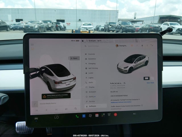45790269 :رقم المزاد ، 5YJ3E1EB4NF115692 vin ، 2022 Tesla Model 3 Long Range Dual Motor All-wheel Drive مزاد بيع