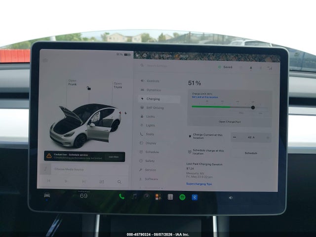 45790324 :رقم المزاد ، 5YJYGDEE3LF055798 vin ، 2020 Tesla Model Y Long Range Dual Motor All-wheel Drive مزاد بيع