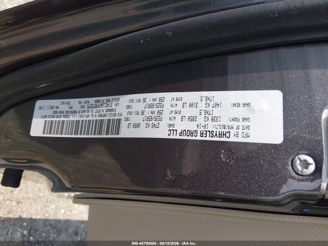 2015 Chrysler Town & Country Touring მანქანა იყიდება აუქციონზე, vin: 2C4RC1BG7FR572275, აუქციონის ნომერი: 45790485