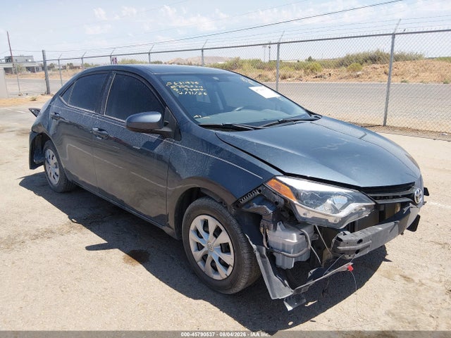 2016 Toyota Corolla L მანქანა იყიდება აუქციონზე, vin: 5YFBURHE5GP395634, აუქციონის ნომერი: 45790537