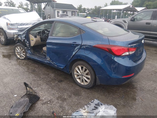 2016 Hyundai Elantra Se მანქანა იყიდება აუქციონზე, vin: KMHDH4AE9GU557015, აუქციონის ნომერი: 45790735