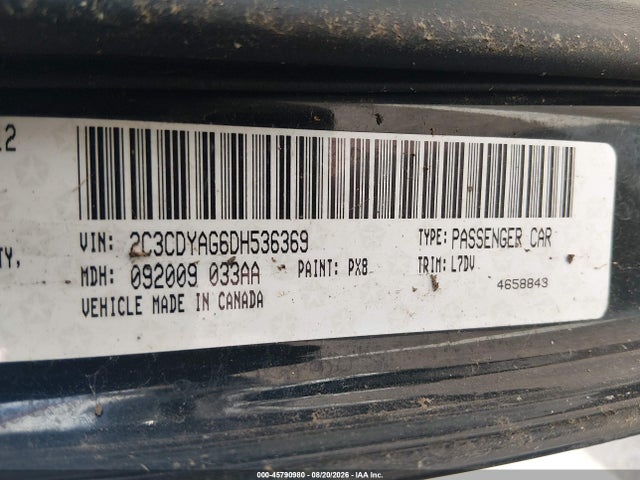 Продажа на аукционе авто 2013 Dodge Challenger Sxt, vin: 2C3CDYAG6DH536369, номер лота: 45790980