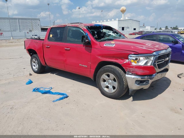 45791091 :رقم المزاد ، 1C6RREFT0KN851420 vin ، 2019 Ram 1500 Big Horn/lone Star  4x2 5'7 Box مزاد بيع