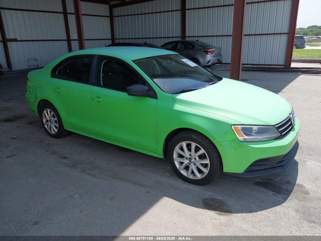 2015 Volkswagen Jetta 2.0l S მანქანა იყიდება აუქციონზე, vin: 3VW2K7AJ9FM300688, აუქციონის ნომერი: 45791108