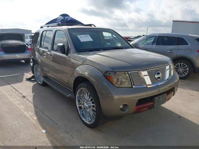2007 Nissan Pathfinder S მანქანა იყიდება აუქციონზე, vin: 5N1AR18U77C629492, აუქციონის ნომერი: 45791116