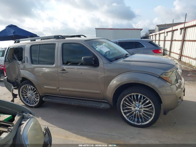 2007 Nissan Pathfinder S მანქანა იყიდება აუქციონზე, vin: 5N1AR18U77C629492, აუქციონის ნომერი: 45791116