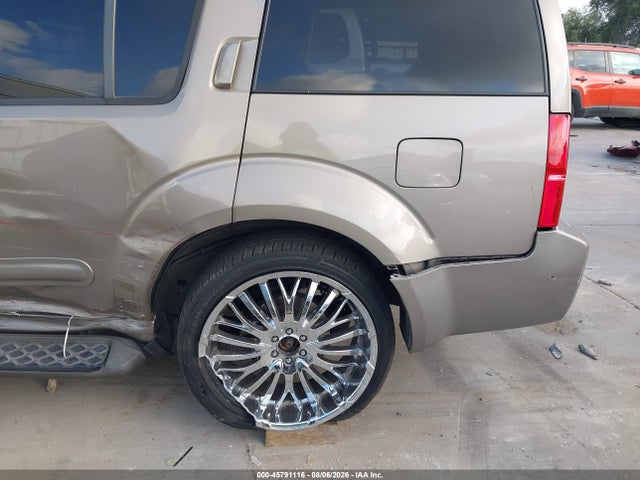 2007 Nissan Pathfinder S მანქანა იყიდება აუქციონზე, vin: 5N1AR18U77C629492, აუქციონის ნომერი: 45791116