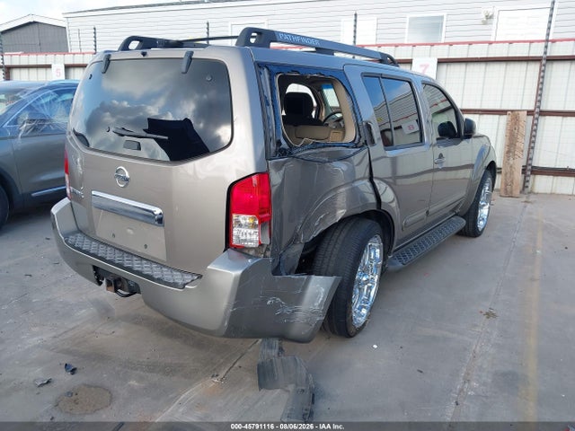 2007 Nissan Pathfinder S მანქანა იყიდება აუქციონზე, vin: 5N1AR18U77C629492, აუქციონის ნომერი: 45791116