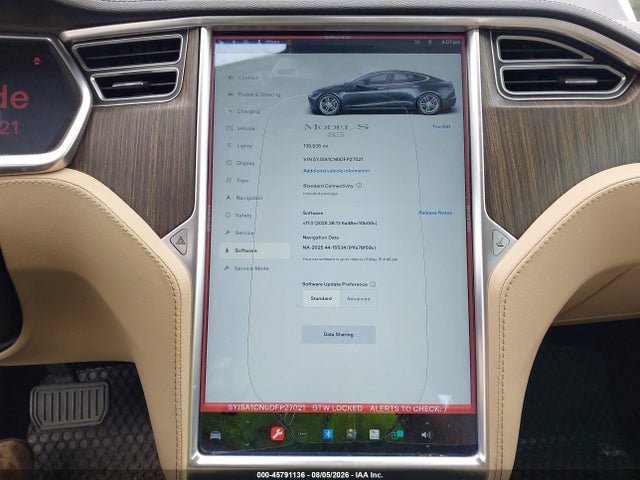 Aukcja sprzedaży 2013 Tesla Model S, vin: 5YJSA1CN0DFP27021, numer aukcji: 45791136