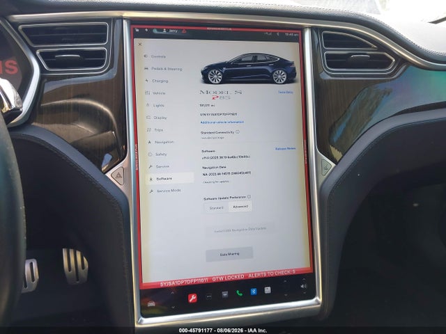 45791177 :رقم المزاد ، 5YJSA1DP7DFP11611 vin ، 2013 Tesla Model S Performance مزاد بيع