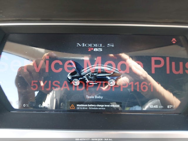 45791177 :رقم المزاد ، 5YJSA1DP7DFP11611 vin ، 2013 Tesla Model S Performance مزاد بيع
