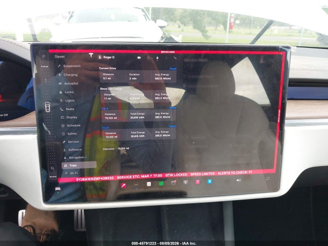 Продажа на аукционе авто 2021 Tesla Model S Long Range Dual Motor All-wheel Drive, vin: 5YJSA1E52MF428532, номер лота: 45791223