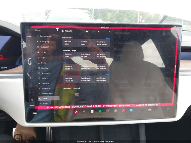 Продажа на аукционе авто 2021 Tesla Model S Long Range Dual Motor All-wheel Drive, vin: 5YJSA1E52MF428532, номер лота: 45791223