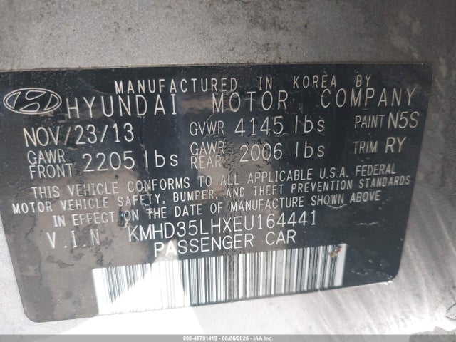 2014 Hyundai Elantra Gt მანქანა იყიდება აუქციონზე, vin: KMHD35LHXEU164441, აუქციონის ნომერი: 45791419