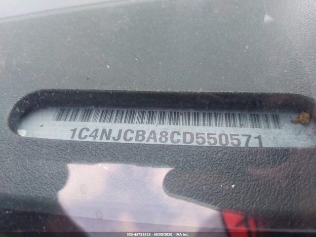 2012 Jeep Compass Sport მანქანა იყიდება აუქციონზე, vin: 1C4NJCBA8CD550571, აუქციონის ნომერი: 45791438