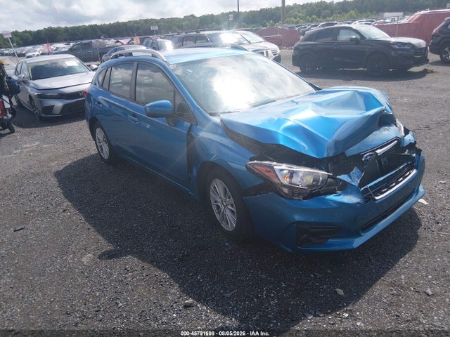 2018 Subaru Impreza 2.0i Premium მანქანა იყიდება აუქციონზე, vin: 4S3GTAB62J3719313, აუქციონის ნომერი: 45791608