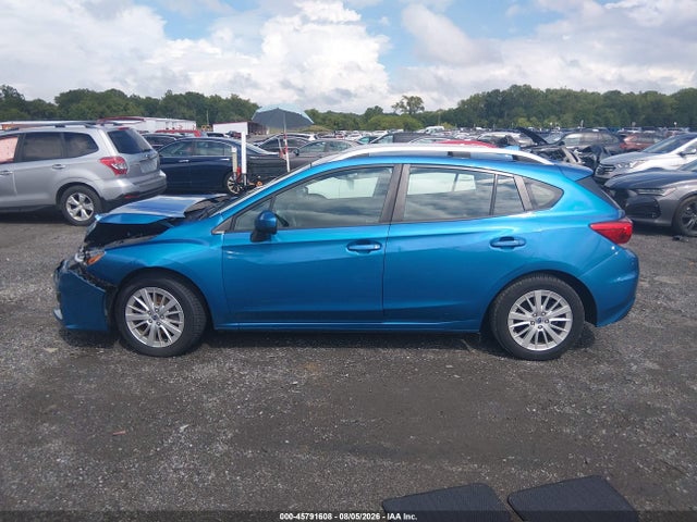 2018 Subaru Impreza 2.0i Premium მანქანა იყიდება აუქციონზე, vin: 4S3GTAB62J3719313, აუქციონის ნომერი: 45791608