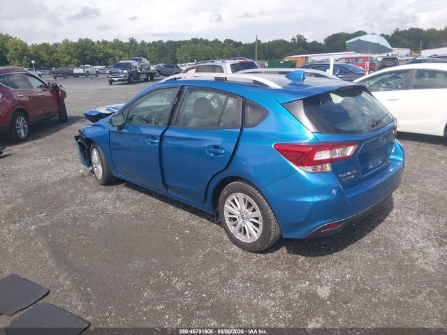 2018 Subaru Impreza 2.0i Premium მანქანა იყიდება აუქციონზე, vin: 4S3GTAB62J3719313, აუქციონის ნომერი: 45791608