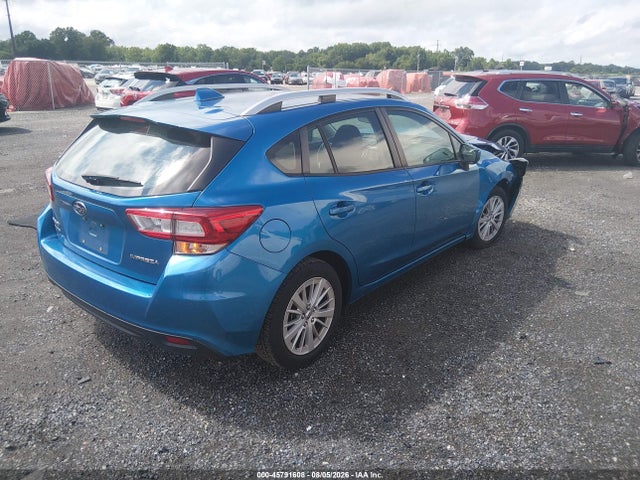 2018 Subaru Impreza 2.0i Premium მანქანა იყიდება აუქციონზე, vin: 4S3GTAB62J3719313, აუქციონის ნომერი: 45791608