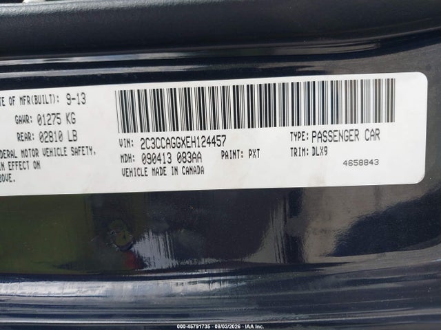 Aukcja sprzedaży 2014 Chrysler 300 300s, vin: 2C3CCAGGXEH124457, numer aukcji: 45791735