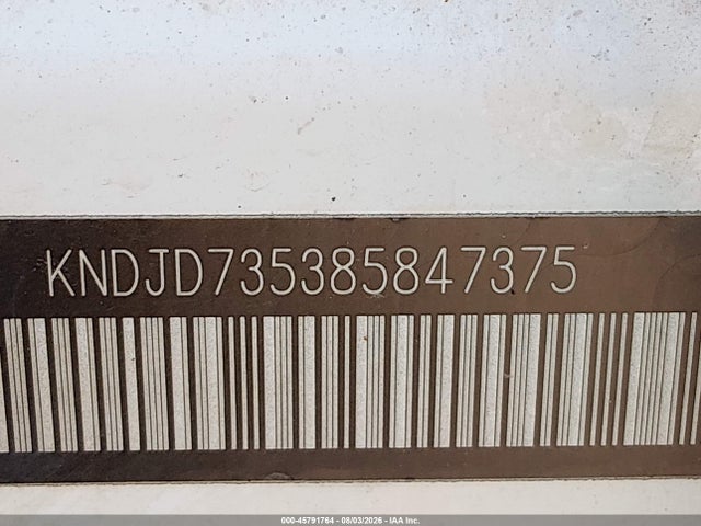 45791764 :رقم المزاد ، KNDJD735385847375 vin ، 2008 Kia Sorento Lx Base مزاد بيع
