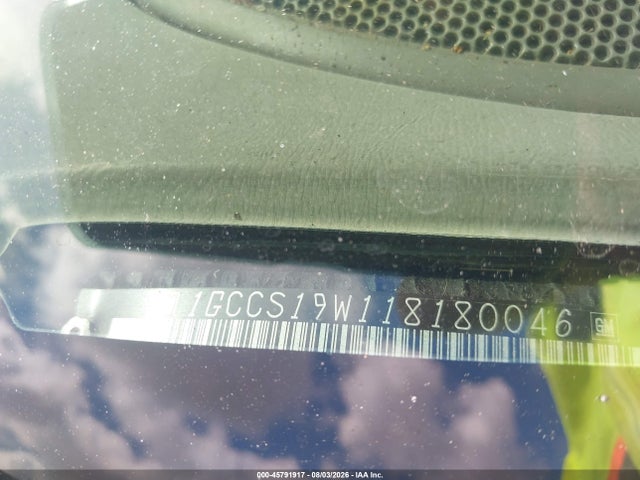 Продаж на аукціоні авто 2001 Chevrolet S-10 Ls, vin: 1GCCS19W118180046, номер лоту: 45791917