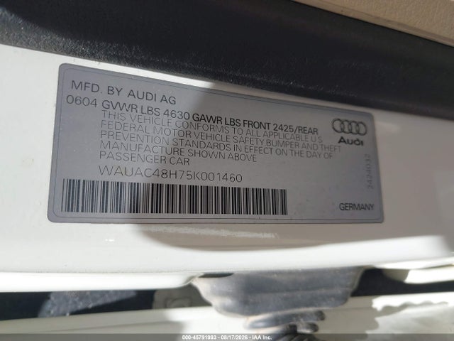 Продаж на аукціоні авто 2005 Audi A4 1.8t, vin: WAUAC48H75K001460, номер лоту: 45791993
