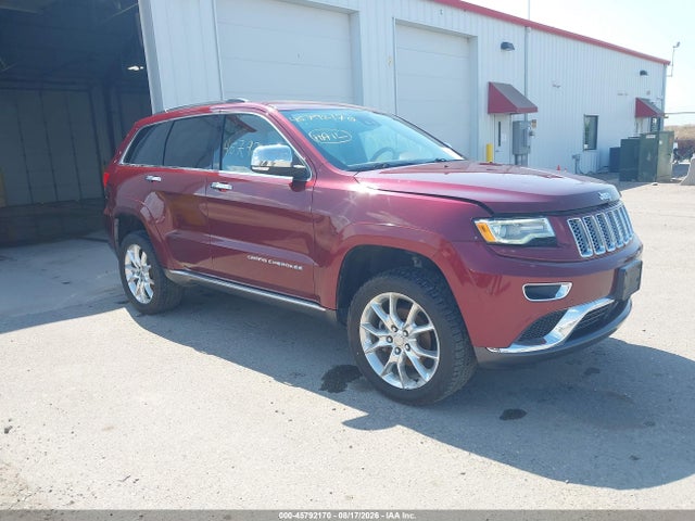 Aukcja sprzedaży 2016 Jeep Grand Cherokee Summit, vin: 1C4RJFJG8GC324437, numer aukcji: 45792170