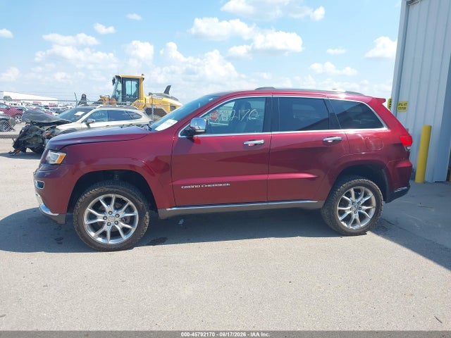 Aukcja sprzedaży 2016 Jeep Grand Cherokee Summit, vin: 1C4RJFJG8GC324437, numer aukcji: 45792170