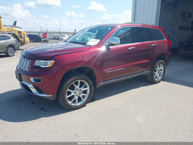 Aukcja sprzedaży 2016 Jeep Grand Cherokee Summit, vin: 1C4RJFJG8GC324437, numer aukcji: 45792170
